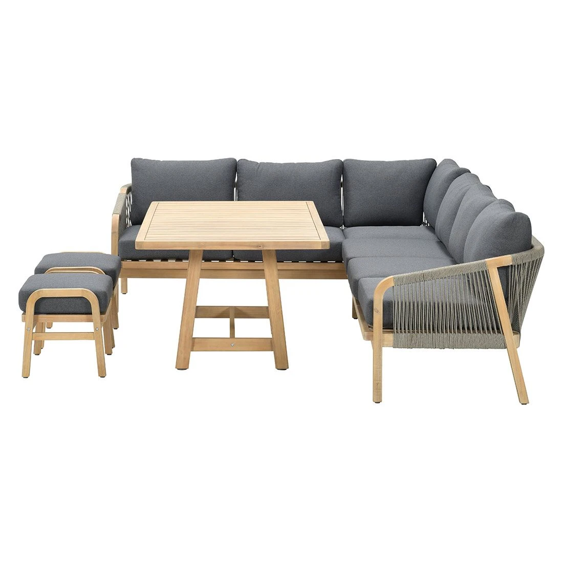 Garden Impressions Santos Dininglounge 5-tlg. Akazie/Kunstfaser Akazie White Wash/Anthrazit 3 Garden Impressions Santos Dininglounge 5-tlg. Akazie/Kunstfaser Akazie White Wash/Anthrazit – Bild 3