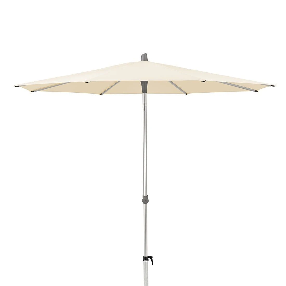 Glatz Alu Smart Easy Mittelstockschirm Ø220cm Eggshell 2 Glatz Alu Smart Easy Mittelstockschirm Ø220cm Eggshell – Bild 2