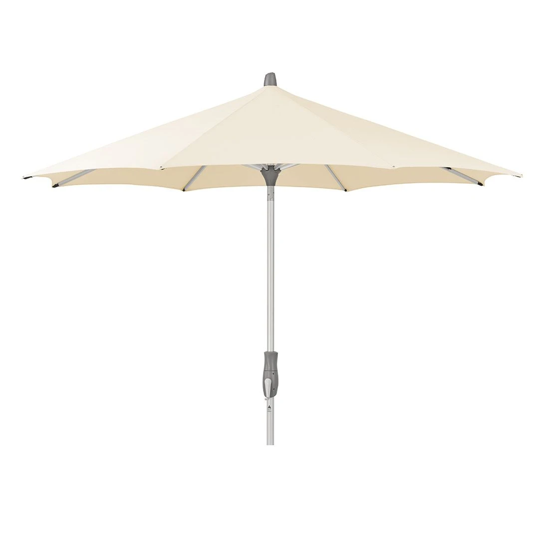 Glatz Alu Twist Mittelstockschirm Ø300cm Eggshell 2 Glatz Alu Twist Mittelstockschirm Ø300cm Eggshell – Bild 2