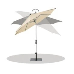 Glatz Alu Twist Mittelstockschirm Ø300cm Eggshell 9 Glatz Alu Twist Mittelstockschirm Ø300cm Eggshell -Gartenmobel Verkauf glatz stockschirm alu twist rund 300cm stoff 150 natur 4