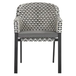 Hartman Kelly Gartensessel Aluminium/Rope Schwarz/Schwarz-Weiß -Gartenmobel Verkauf hartman kelly diningsessel aluminium rope 1461474 3