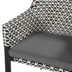 Hartman Kelly Gartensessel Aluminium/Rope Schwarz/Schwarz-Weiß -Gartenmobel Verkauf hartman kelly diningsessel aluminium rope 1461474 5