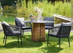 Interliving 7004 Armlehnstuhl Aluminium/Polypropylen Anthrazit/Grau -Gartenmobel Verkauf interliving corte armlehnstuhl aluminium polypropylen 1448010 6