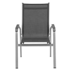 Kettler Basic Plus Gartenmöbelset 7-tlg.+Tisch 160x95cm Silber/Anthrazit -Gartenmobel Verkauf kettler basic plus gartenmoebelset 7 tlg tisch 160x95cm 1482550 5