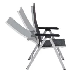 Kettler Basic+ Premium Klappsessel Aluminium/Textilene Silber/Lakritz -Gartenmobel Verkauf kettler basic premium klappsessel aluminium textilene 1439309 3
