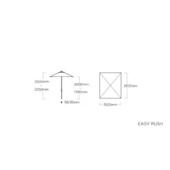 Kettler Easy Push Stockschirm 210x150cm Aluminium/Polyester Silber/Hellgrau Meliert 11 Kettler Easy Push Stockschirm 210x150cm Aluminium/Polyester Silber/Hellgrau Meliert -Gartenmobel Verkauf kettler easy push stockschirm 210x150cm aluminium polyeste silber hellgrau meliert 1306352 5