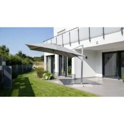 Kettler Easy Turn Ampelschirm 300x300cm Alu/Polyester Silber/Hellgrau Meliert -Gartenmobel Verkauf kettler easy turn ampelschirm 300x300cm alu polyester silber hellgrau meliert 1306726 6