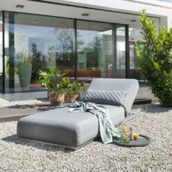 Kettler Ego Gartenliege 213x90x33cm Sunbrella Silber/Grau Meliert -Gartenmobel Verkauf kettler ego gartenliege 213x90x33cm sunbrella silber grau meliert 1085032 2