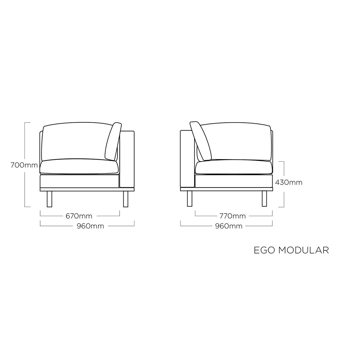 Kettler Ego Modular Eck-/Endmodul Aluminium/Sunbrella Anthrazit/Sooty 7 Kettler Ego Modular Eck-/Endmodul Aluminium/Sunbrella Anthrazit/Sooty – Bild 7