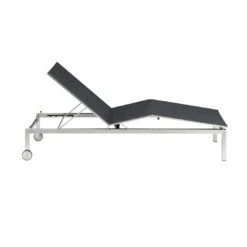 Kettler Feel Gartenliege Edelstahl/Textilene Grau Meliert -Gartenmobel Verkauf kettler feel gartenliege 203cm edelstahl textilene grau meliert 1005282 4