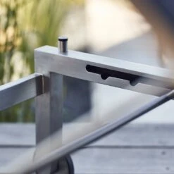 Kettler Feel Gartenliege Edelstahl/Textilene Grau Meliert -Gartenmobel Verkauf kettler feel gartenliege 203cm edelstahl textilene grau meliert 1005282 8