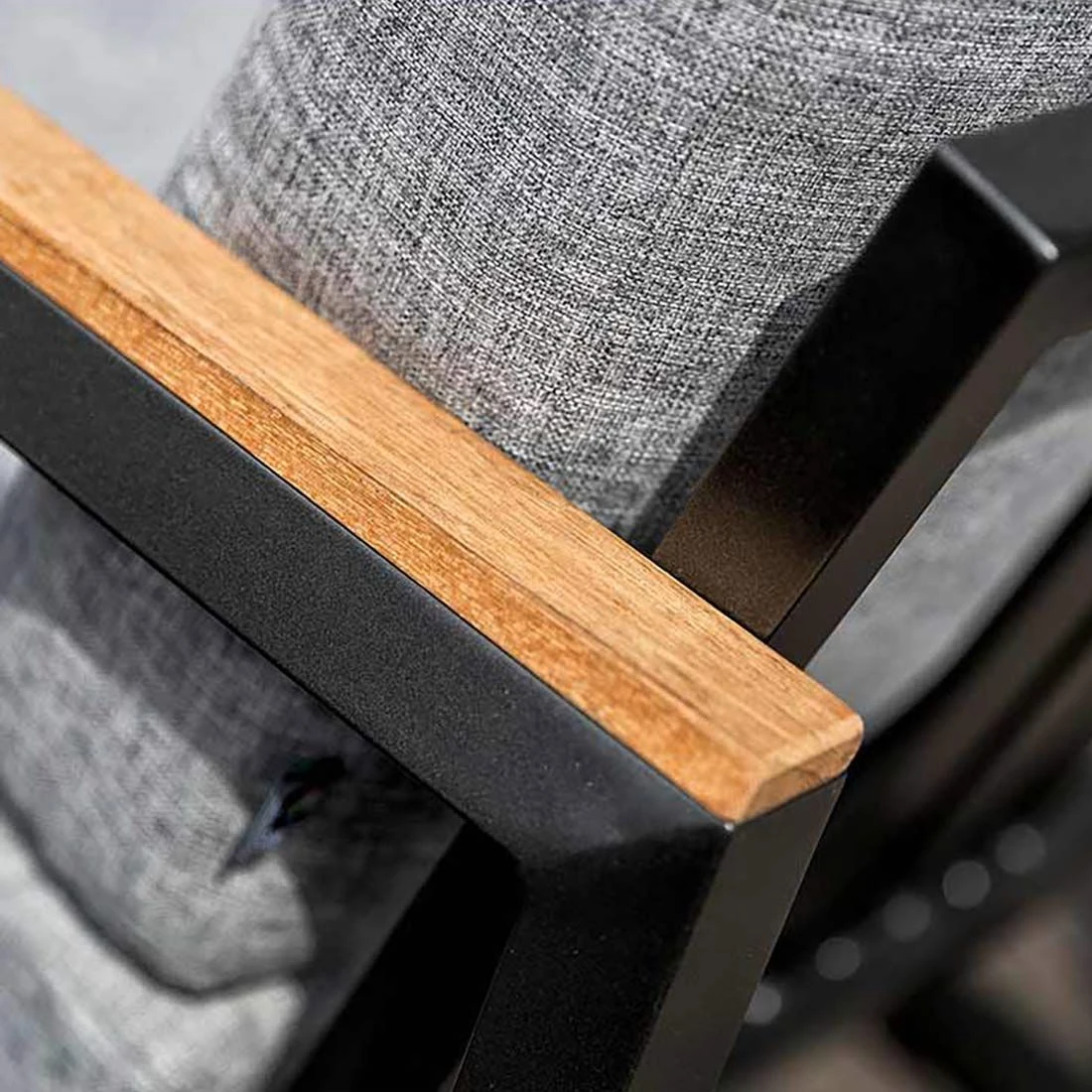 Kettler Ocean Skid Dininglounge 7-tlg. Aluminium/Olefin Anthrazit/Hellgrau Meliert 12 Kettler Ocean Skid Dininglounge 7-tlg. Aluminium/Olefin Anthrazit/Hellgrau Meliert – Bild 12