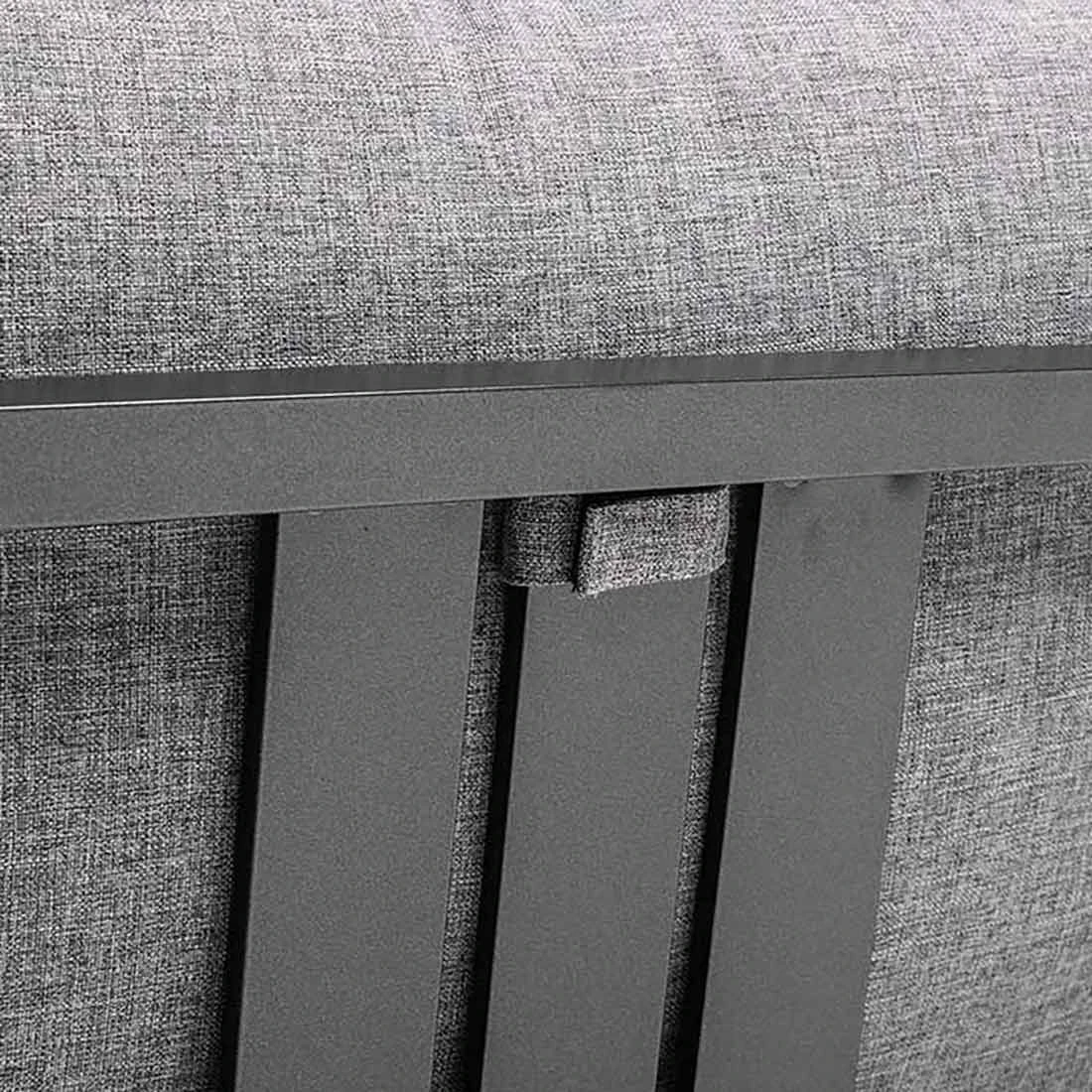 Kettler Ocean Skid Dininglounge 7-tlg. Aluminium/Olefin Anthrazit/Hellgrau Meliert 14 Kettler Ocean Skid Dininglounge 7-tlg. Aluminium/Olefin Anthrazit/Hellgrau Meliert – Bild 14