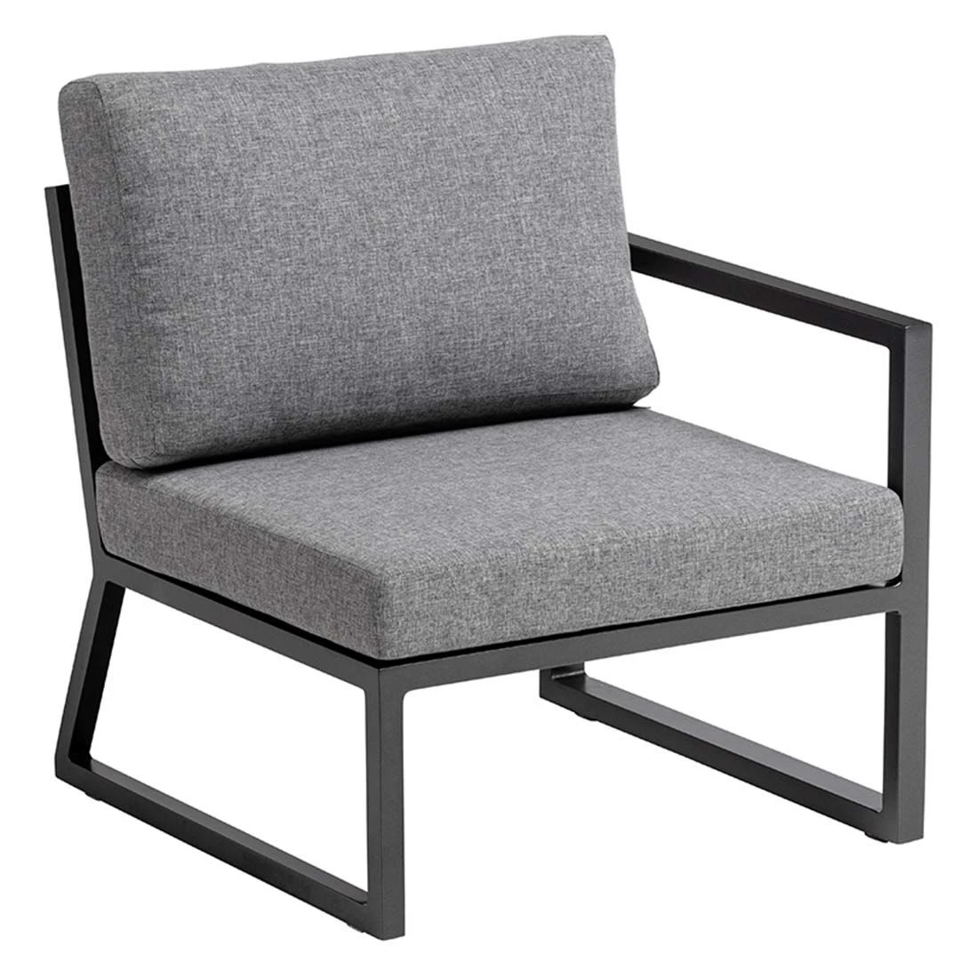 Kettler Ocean Skid Dininglounge 7-tlg. Aluminium/Olefin Anthrazit/Hellgrau Meliert 7 Kettler Ocean Skid Dininglounge 7-tlg. Aluminium/Olefin Anthrazit/Hellgrau Meliert – Bild 7