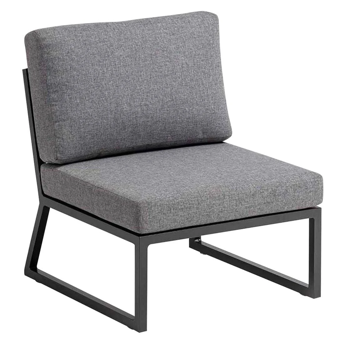 Kettler Ocean Skid Dininglounge 8-tlg. Aluminium/Olefin Anthrazit/Hellgrau Meliert 4 Kettler Ocean Skid Dininglounge 8-tlg. Aluminium/Olefin Anthrazit/Hellgrau Meliert – Bild 4