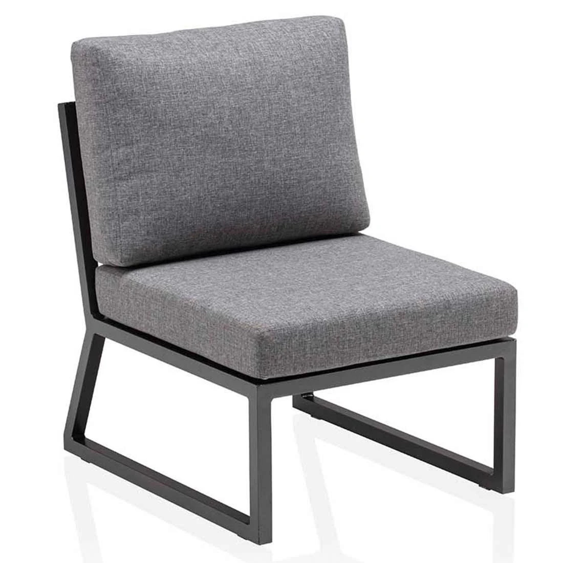 Kettler Ocean Skid City Line Mittelmodul Aluminium/Olefin Anthrazit/Hellgrau Meliert 3 Kettler Ocean Skid City Line Mittelmodul Aluminium/Olefin Anthrazit/Hellgrau Meliert – Bild 3