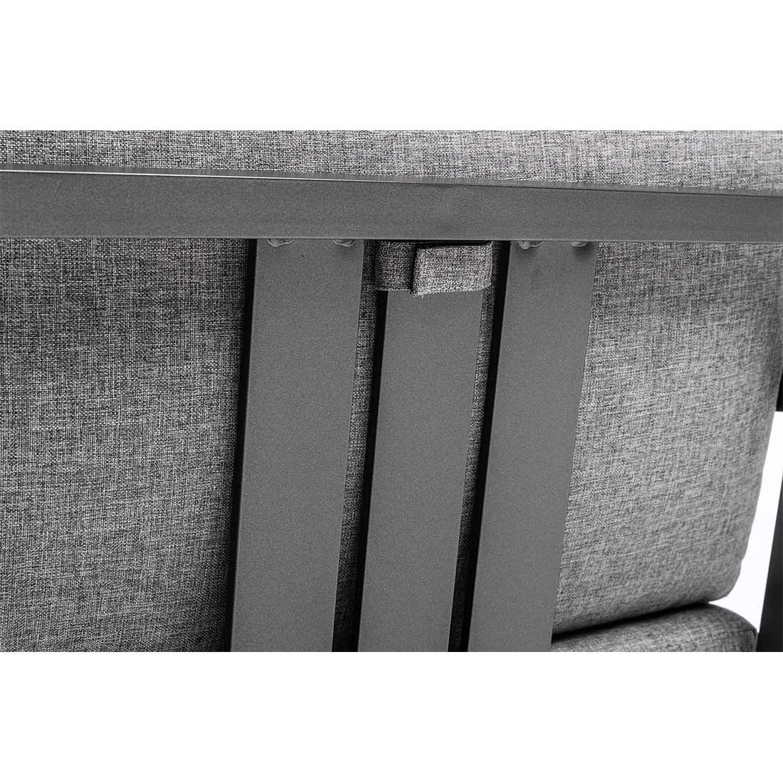 Kettler Ocean Skid City Line Mittelmodul Aluminium/Olefin Anthrazit/Hellgrau Meliert 4 Kettler Ocean Skid City Line Mittelmodul Aluminium/Olefin Anthrazit/Hellgrau Meliert – Bild 4