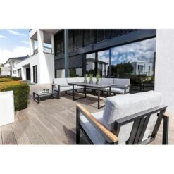 Kettler Ocean Skid Modular Beistelltisch Aluminium/Olefin Inkl. Kissen Anthrazit/Hellgrau Meliert -Gartenmobel Verkauf kettler ocean skid modular beistelltisch anthrazit hellgrau meliert 1271262 2