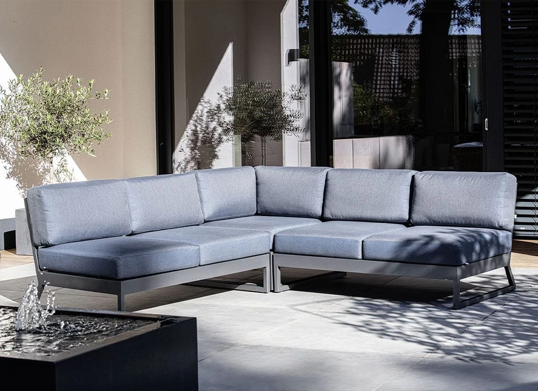 Kettler Ocean Skid Platform Eck-/Endmodul Aluminium/Agora Anthrazit Matt/Brisa 3 Kettler Ocean Skid Platform Eck-/Endmodul Aluminium/Agora Anthrazit Matt/Brisa – Bild 3