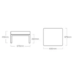 Kettler Ocean Skid Platform Hocker Aluminium/Agora Anthrazit Matt/Brisa -Gartenmobel Verkauf kettler ocean skid platform hocker aluminium acryl 1438396 6