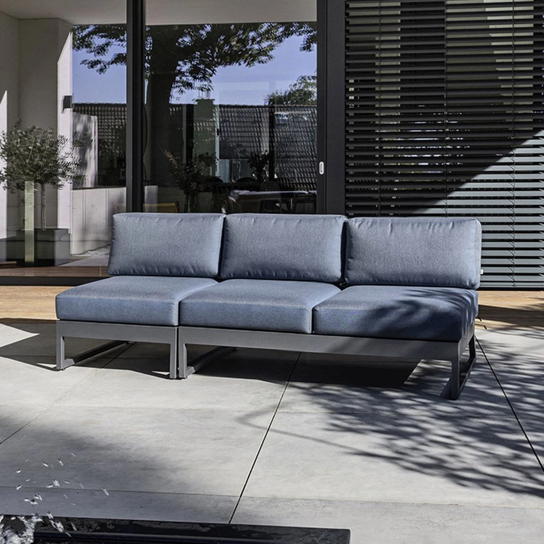 Kettler Ocean Skid Platform Mittelmodul Aluminium/Agora Anthrazit Matt/Brisa 3 Kettler Ocean Skid Platform Mittelmodul Aluminium/Agora Anthrazit Matt/Brisa – Bild 3