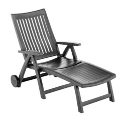 Kettler Roma Gartenliege Kunststoff Anthrazit