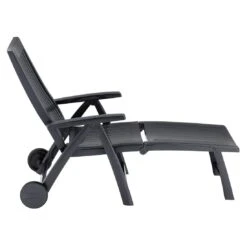 Kettler Roma Gartenliege Kunststoff Anthrazit -Gartenmobel Verkauf kettler rolliege roma kunststoff anthrazit 01638 700 3