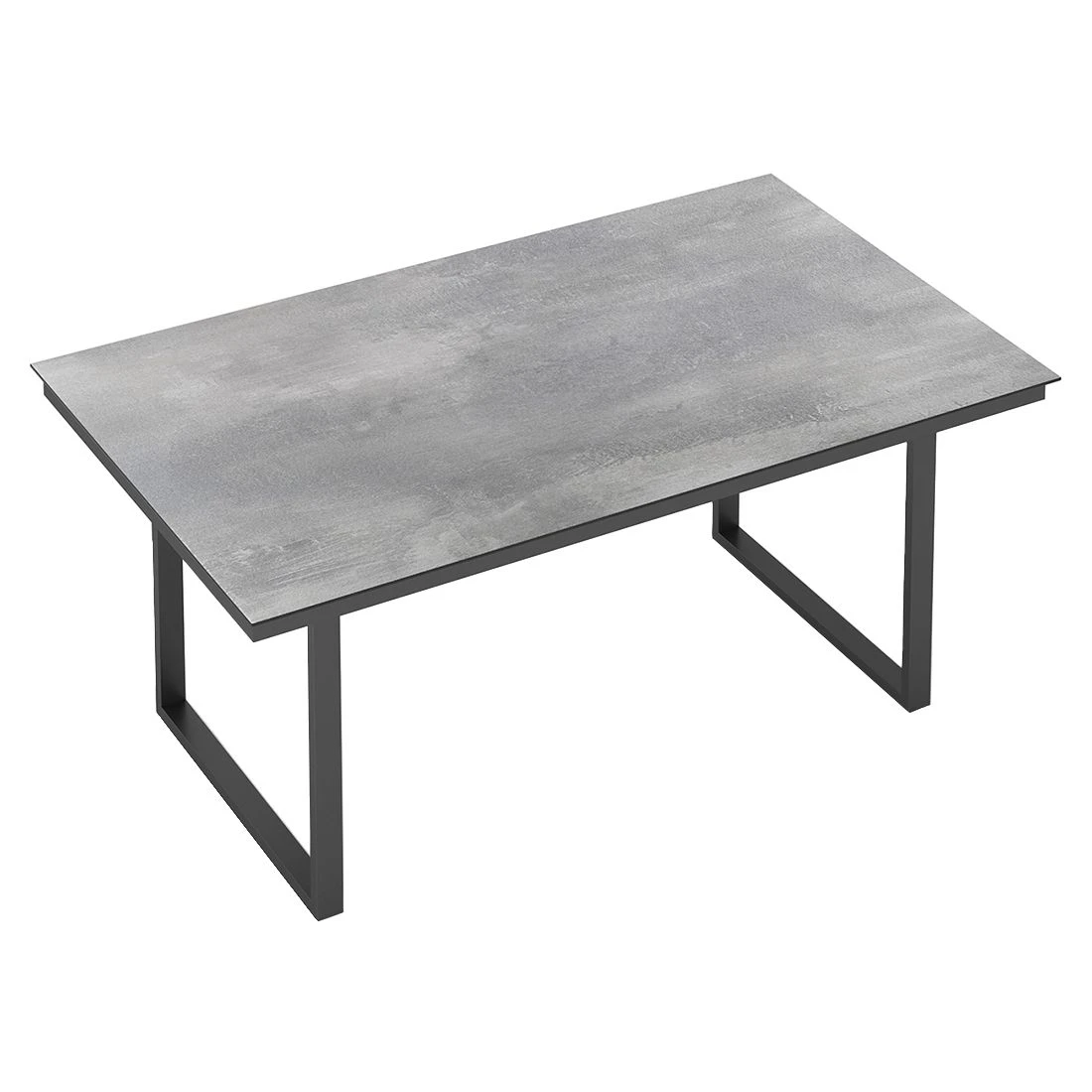 Kettler Skate Gartentisch 160x95cm Aluminium/HPL Anthrazit/Silbergrau 2 Kettler Skate Gartentisch 160x95cm Aluminium/HPL Anthrazit/Silbergrau – Bild 2