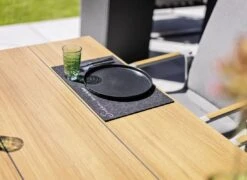 Kettler Gartentisch-Platte 140x70cm HPL Teak-Optik Mit Fräsung -Gartenmobel Verkauf kettler tischplatte 140x70cm hpl 1439562 3