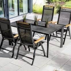 Kettler Gartentisch-Platte 180x95 Cm HPL Titanit Anthrazit -Gartenmobel Verkauf kettler tischplatte 180x95 cm hpl 1466402 4