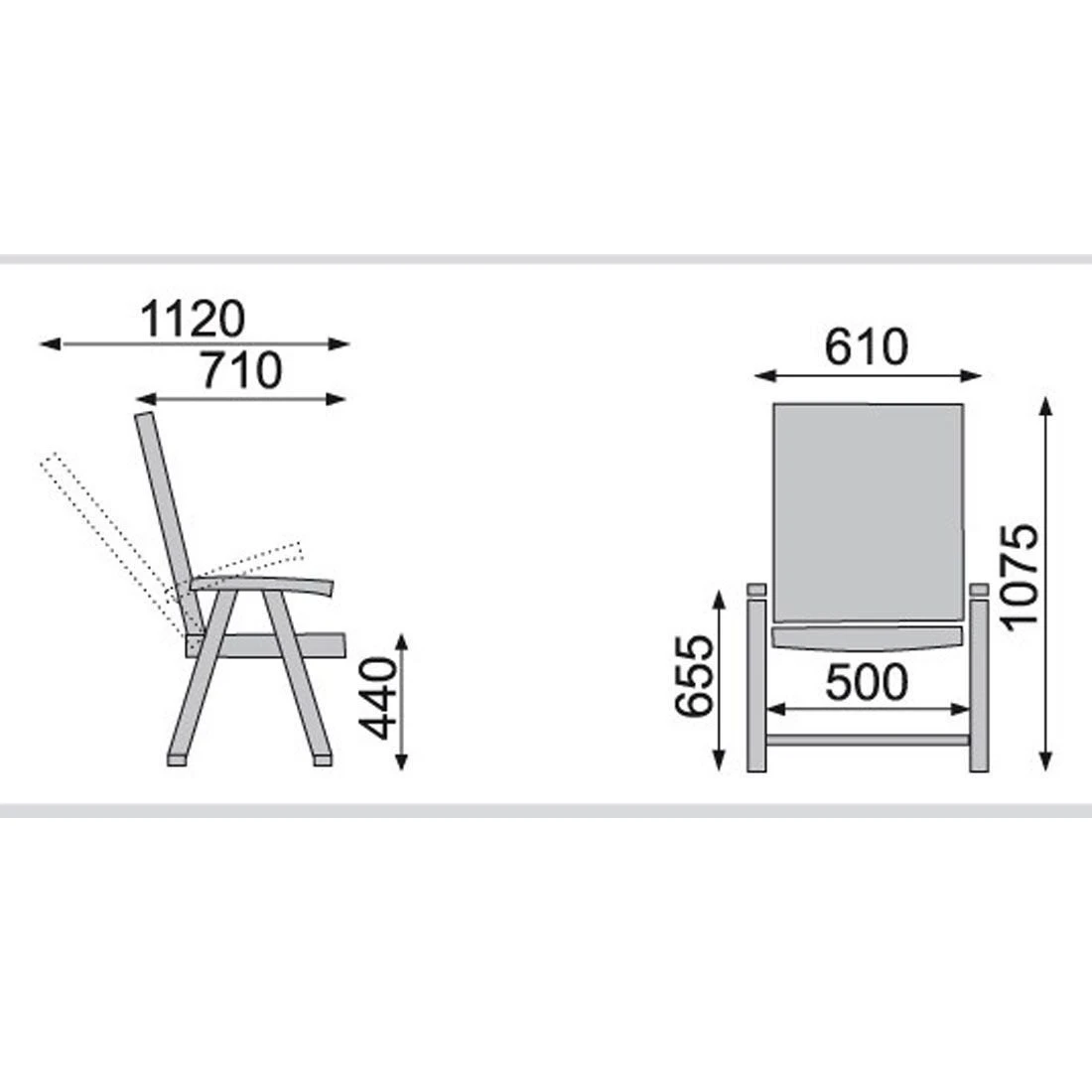 Kettler Wave Klappsessel Aluminium/Kunststoff Silber/Anthrazit 13 Kettler Wave Klappsessel Aluminium/Kunststoff Silber/Anthrazit – Bild 13