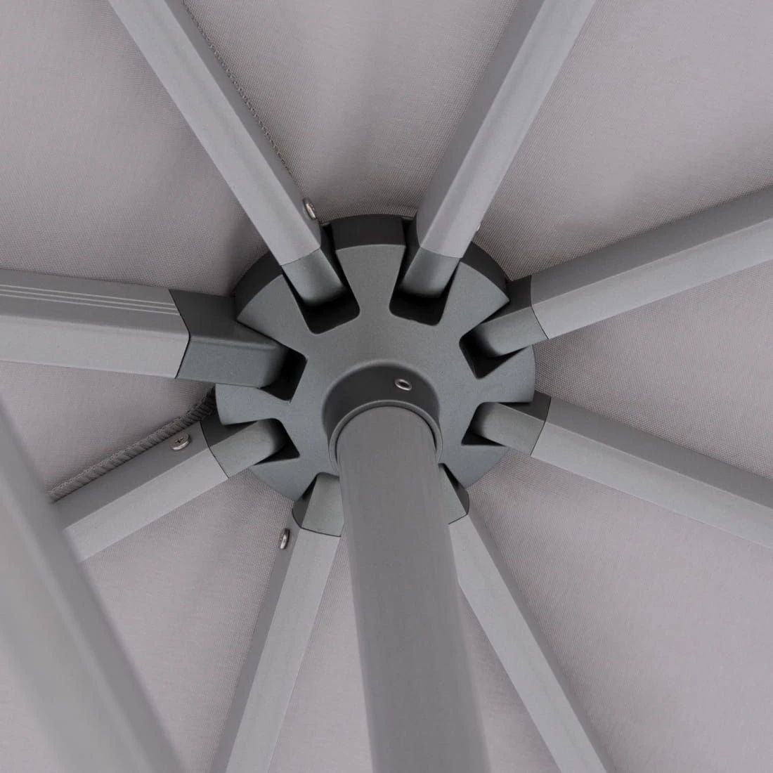 Knirps Pendelschirm 320x320cm Axial Schwenkbar Hellgrau 5 Knirps Pendelschirm 320x320cm Axial Schwenkbar Hellgrau – Bild 5