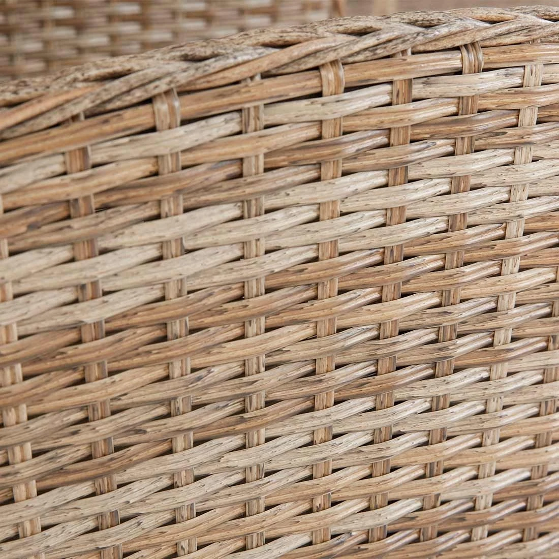 LC Garden Monaco Dininglounge 4-teilig Geflecht Inklusive Tisch Natur Mix/Grau 4 LC Garden Monaco Dininglounge 4-teilig Geflecht Inklusive Tisch Natur Mix/Grau – Bild 4