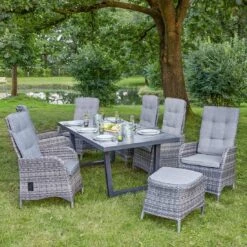 LC Garden Bailado Gartentisch 200x100cm Aluminium/Keramik Anthrazit/Holzoptik Dunkelgrau 9 LC Garden Bailado Gartentisch 200x100cm Aluminium/Keramik Anthrazit/Holzoptik Dunkelgrau -Gartenmobel Verkauf lc garden bailado gartentisch 200x100cm aluminium keramik 1345391 3