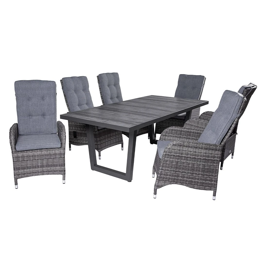 LC Garden Bailado Gartensessel Geflecht/Polyester Omega Grau/Grau 6 LC Garden Bailado Gartensessel Geflecht/Polyester Omega Grau/Grau – Bild 6