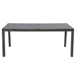 LC Garden Barcelona Gartentisch 180x90cm Alu/Glas-Keramik Anthrazit/Grau Mix