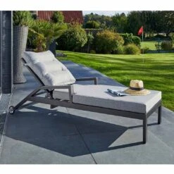 LC Garden Bondino II Gartenliege Aluminium/Polyester Anthrazit/Grau -Gartenmobel Verkauf lc garden bondino ii gartenliege aluminium polster anthrazit grau 1248151 3