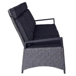 LC Garden Keramo Gartensofa Inkl. Kissen Aluminium/Geflecht Anthrazit/Grau Mix -Gartenmobel Verkauf lc garden keramo 3 sitzersofa inkl kissen aluminium geflecht 1345578 4