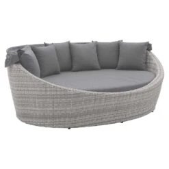 LC Garden Parma Loungeinsel Inkl. Kissen Geflecht White Grey