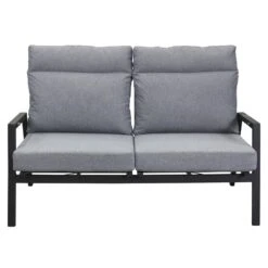 LC Garden Sondrino Gartensofa Aluminium/Textilene Schwarz Matt/Silber 8 LC Garden Sondrino Gartensofa Aluminium/Textilene Schwarz Matt/Silber -Gartenmobel Verkauf lc garden sondrino bank 2 sitzer aluminium textilene 1433545 3