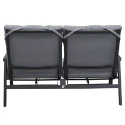 LC Garden Sondrino Gartensofa Aluminium/Textilene Schwarz Matt/Silber 10 LC Garden Sondrino Gartensofa Aluminium/Textilene Schwarz Matt/Silber -Gartenmobel Verkauf lc garden sondrino bank 2 sitzer aluminium textilene 1433545 5