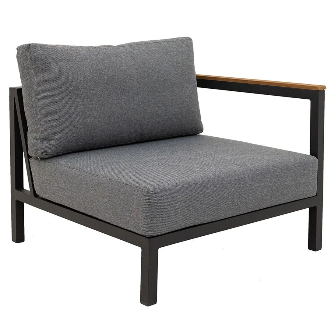 LC Garden Sondrino Eck-/Endmodul Aluminium/Polyester Anthrazit/Off-White-Schwarz 1 LC Garden Sondrino Eck-/Endmodul Aluminium/Polyester Anthrazit/Off-White-Schwarz