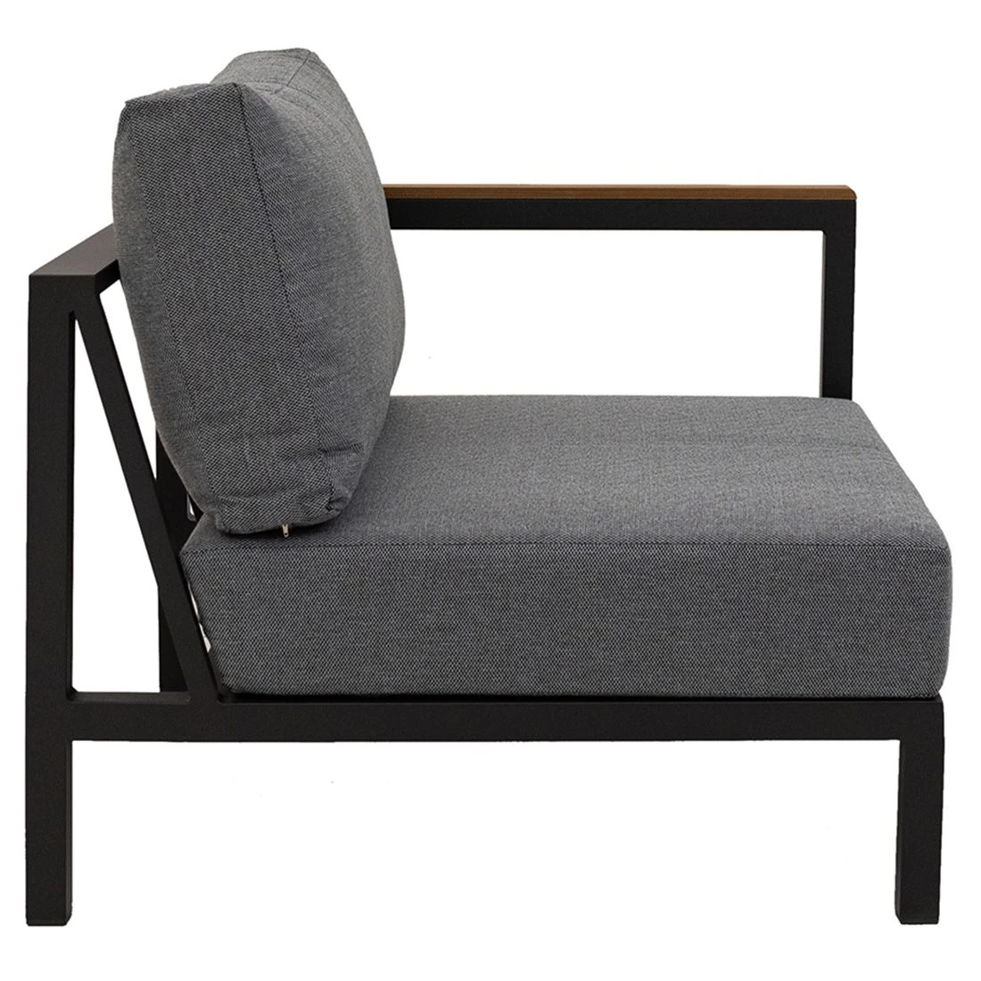 LC Garden Sondrino Eck-/Endmodul Aluminium/Polyester Anthrazit/Off-White-Schwarz 2 LC Garden Sondrino Eck-/Endmodul Aluminium/Polyester Anthrazit/Off-White-Schwarz – Bild 2