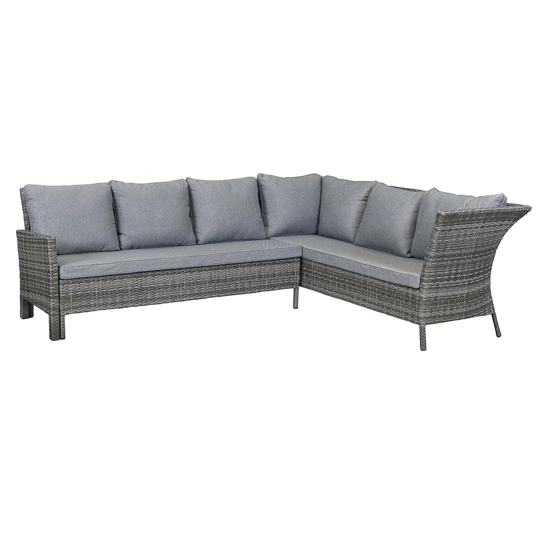 LC Garden Vivera Dininglounge Aluminium/Geflecht Grau/Omega-Anthrazit 4 LC Garden Vivera Dininglounge Aluminium/Geflecht Grau/Omega-Anthrazit – Bild 4