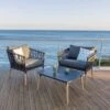 LifestyleGarden Ipanema Loungeset Teak/Olefin Natur/Dunkelgrau