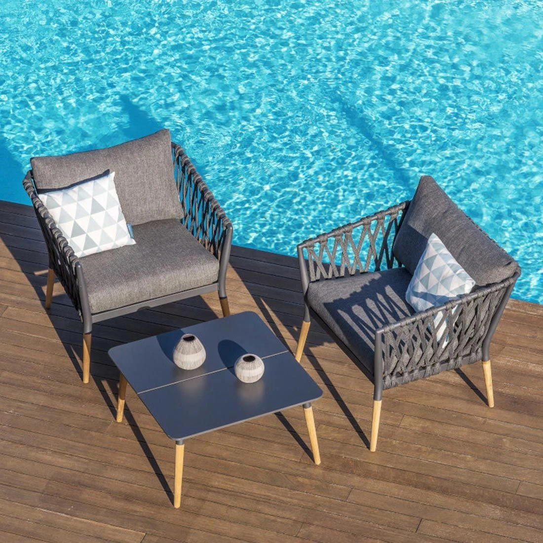 LifestyleGarden Ipanema Loungeset Teak/Olefin Natur/Dunkelgrau 10 LifestyleGarden Ipanema Loungeset Teak/Olefin Natur/Dunkelgrau – Bild 10