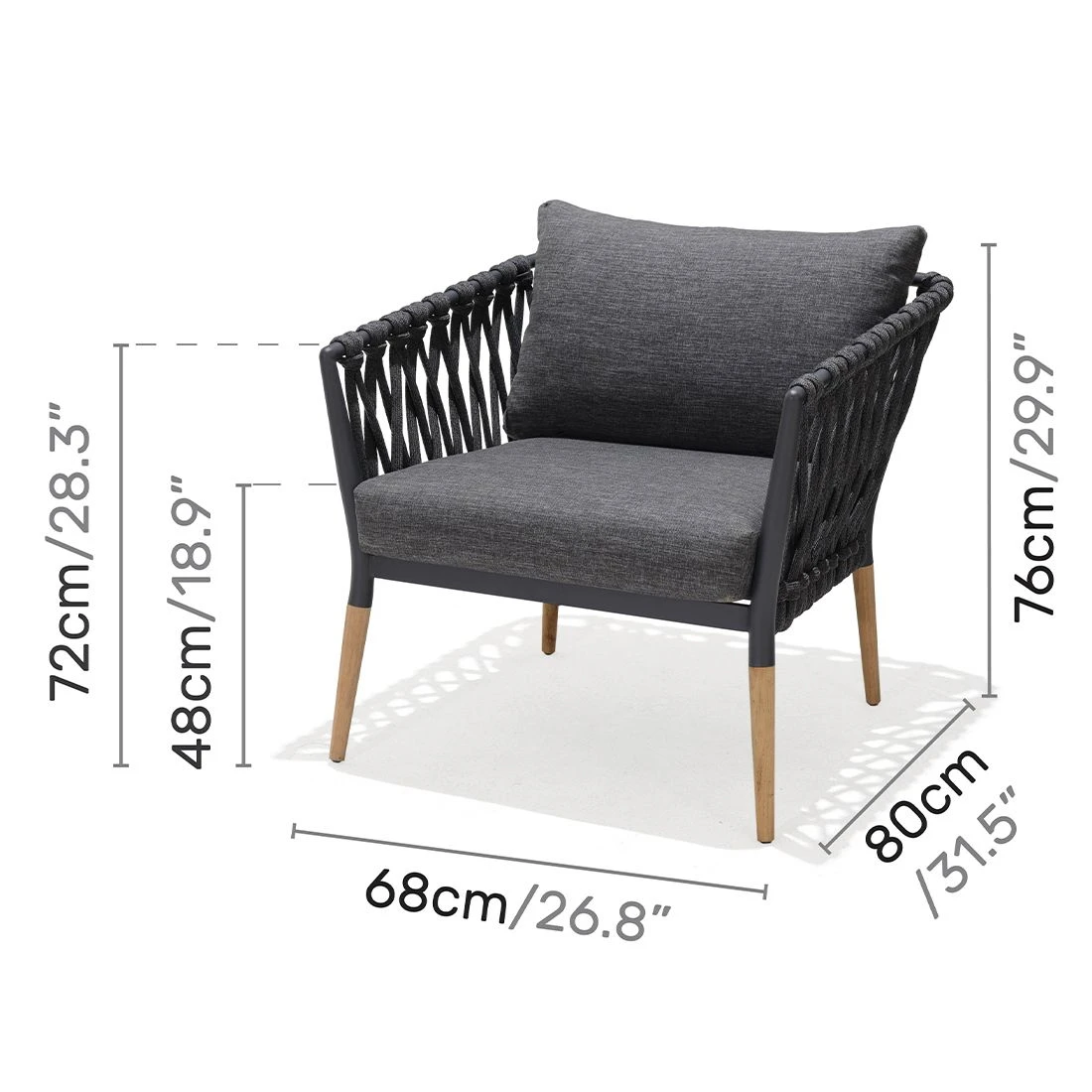 LifestyleGarden Ipanema Loungeset Teak/Olefin Natur/Dunkelgrau 8 LifestyleGarden Ipanema Loungeset Teak/Olefin Natur/Dunkelgrau – Bild 8