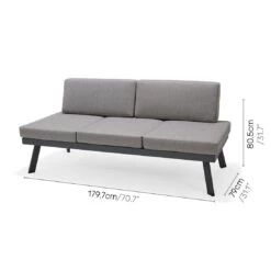 LifestyleGarden Opal Doppelliege Aluminium/Olefin Magnesium Grau/Roasted Sesame 11 LifestyleGarden Opal Doppelliege Aluminium/Olefin Magnesium Grau/Roasted Sesame -Gartenmobel Verkauf lifestylegarden opal loungeset aluminium olefin 1481967 6