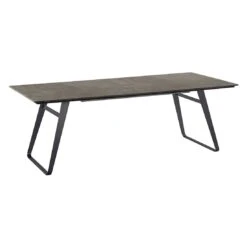 Musterring Portugal Gartentisch 180x95cm Stahl/HPL Schwarz/Beton