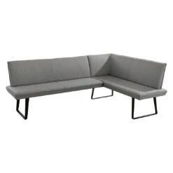 Niehoff Elba Eckbank 235x170cm Stahl/Olefin Grau/Anthrazit